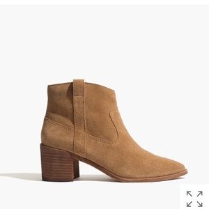 Madewell Tan Suede Lonnie Boot